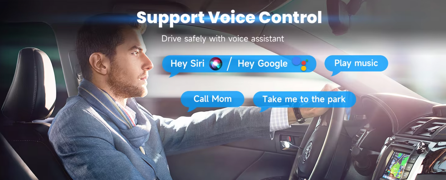 Wireless CarPlay & Android Auto Adapter – Plug & Play Bluetooth Car Dongle
