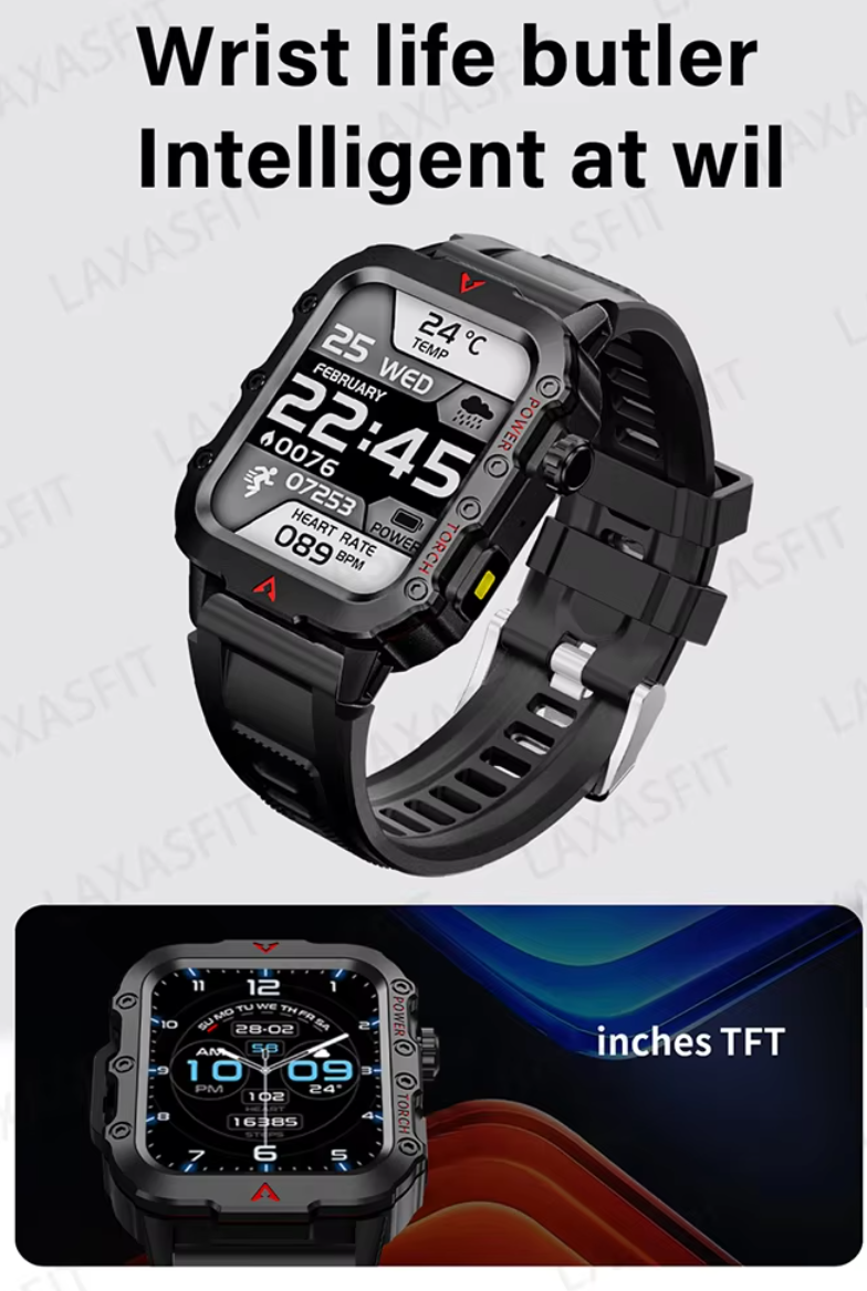 Smart Watch – Bluetooth Calls, Fitness & Health Tracker