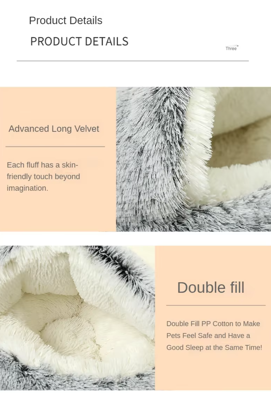 Plush Pet Bed & Sleeping Bag- Warm and Washable