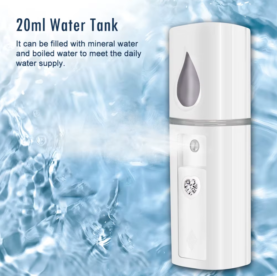 Nano Facial Steamer – Mini Portable Hydration Sprayer for Skin Moisturizing & Makeup Refresh