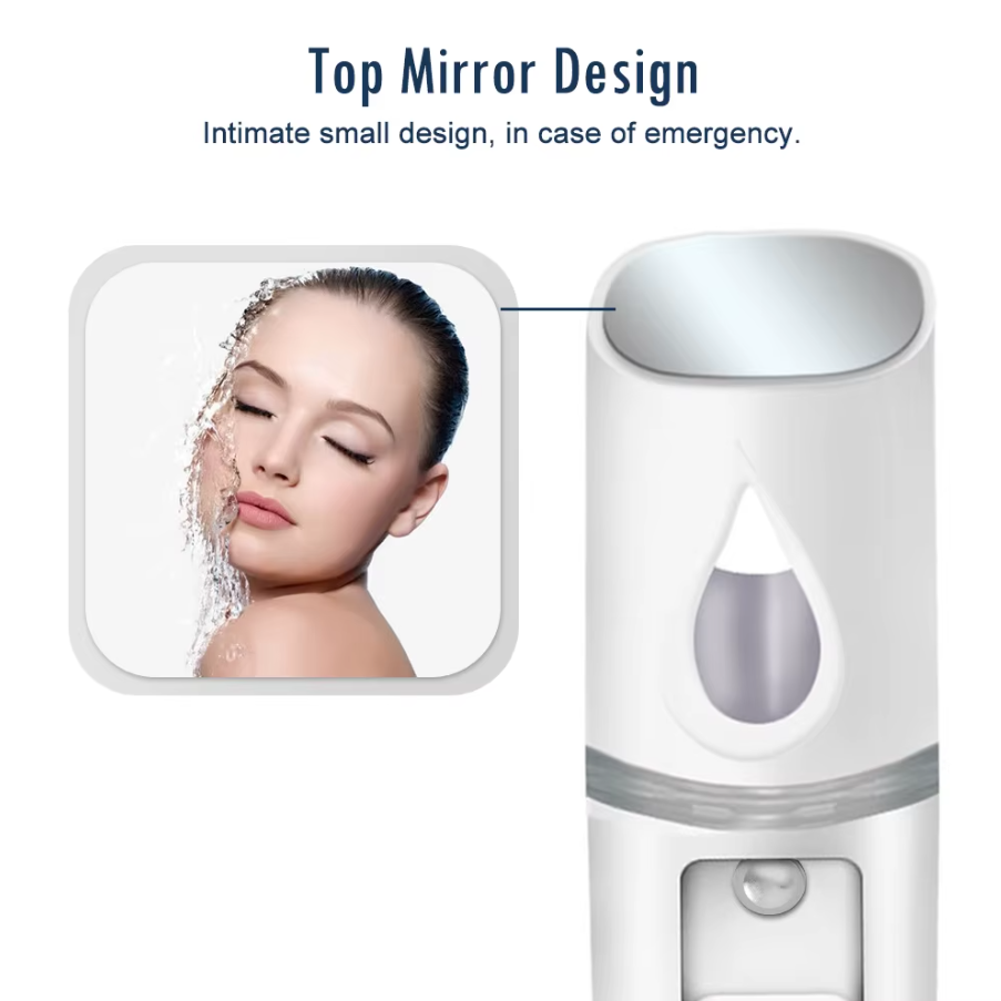 Nano Facial Steamer – Mini Portable Hydration Sprayer for Skin Moisturizing & Makeup Refresh