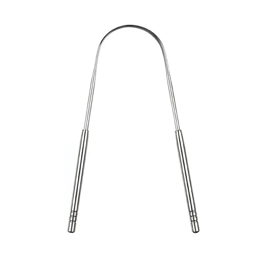 Stainless Steel Tongue Scrapers Tongues Cleaner for Adults Kids Portable Tongue Coating Remove Brush Personal Oral Hygiene Care