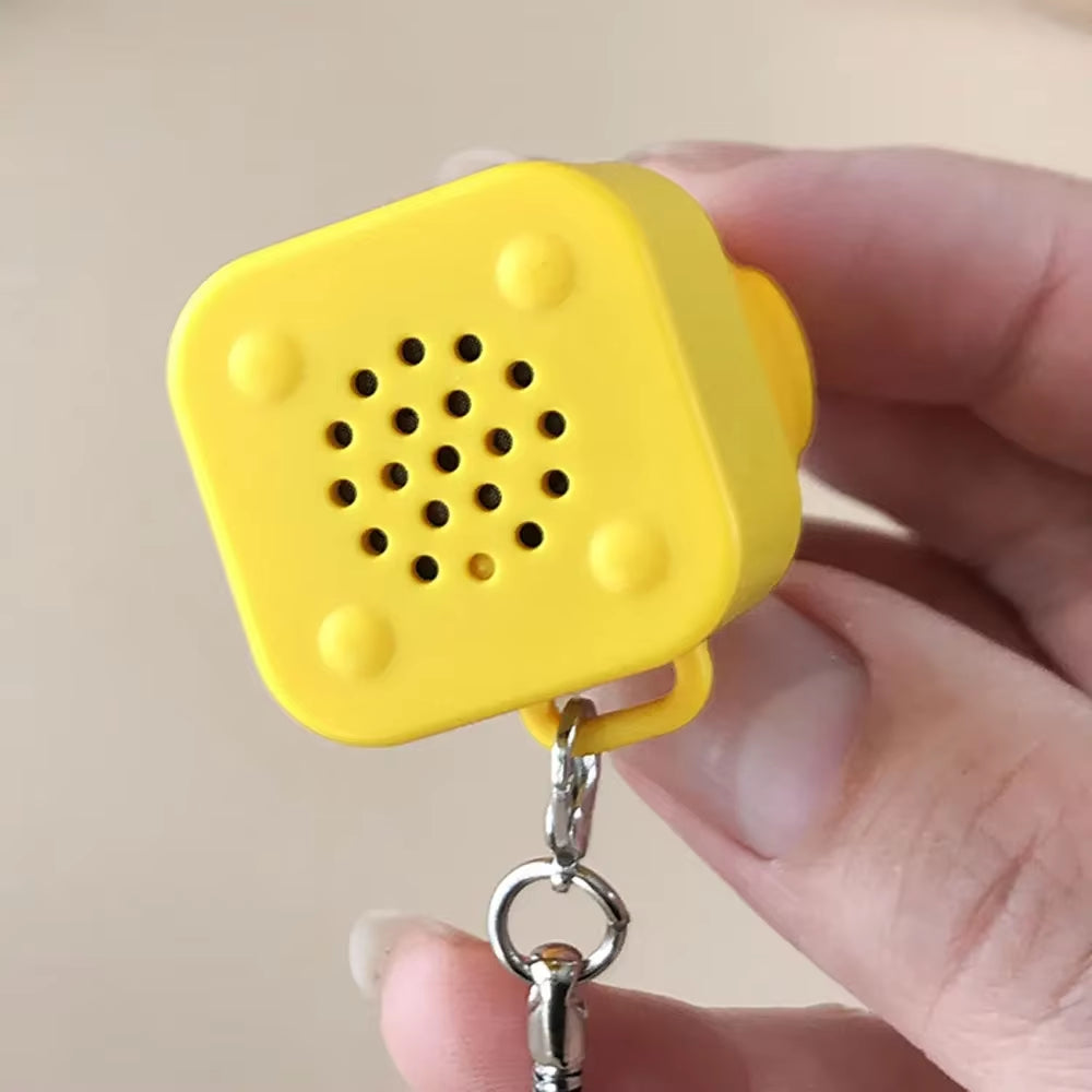 Duckling Quack Fidgety Toy, Duck Keyboard Keycap Regulator Rattle Button Sound Keychain Decorative Ornament