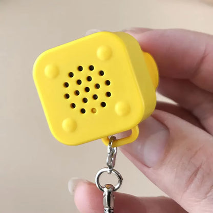 Duckling Quack Fidgety Toy, Duck Keyboard Keycap Regulator Rattle Button Sound Keychain Decorative Ornament