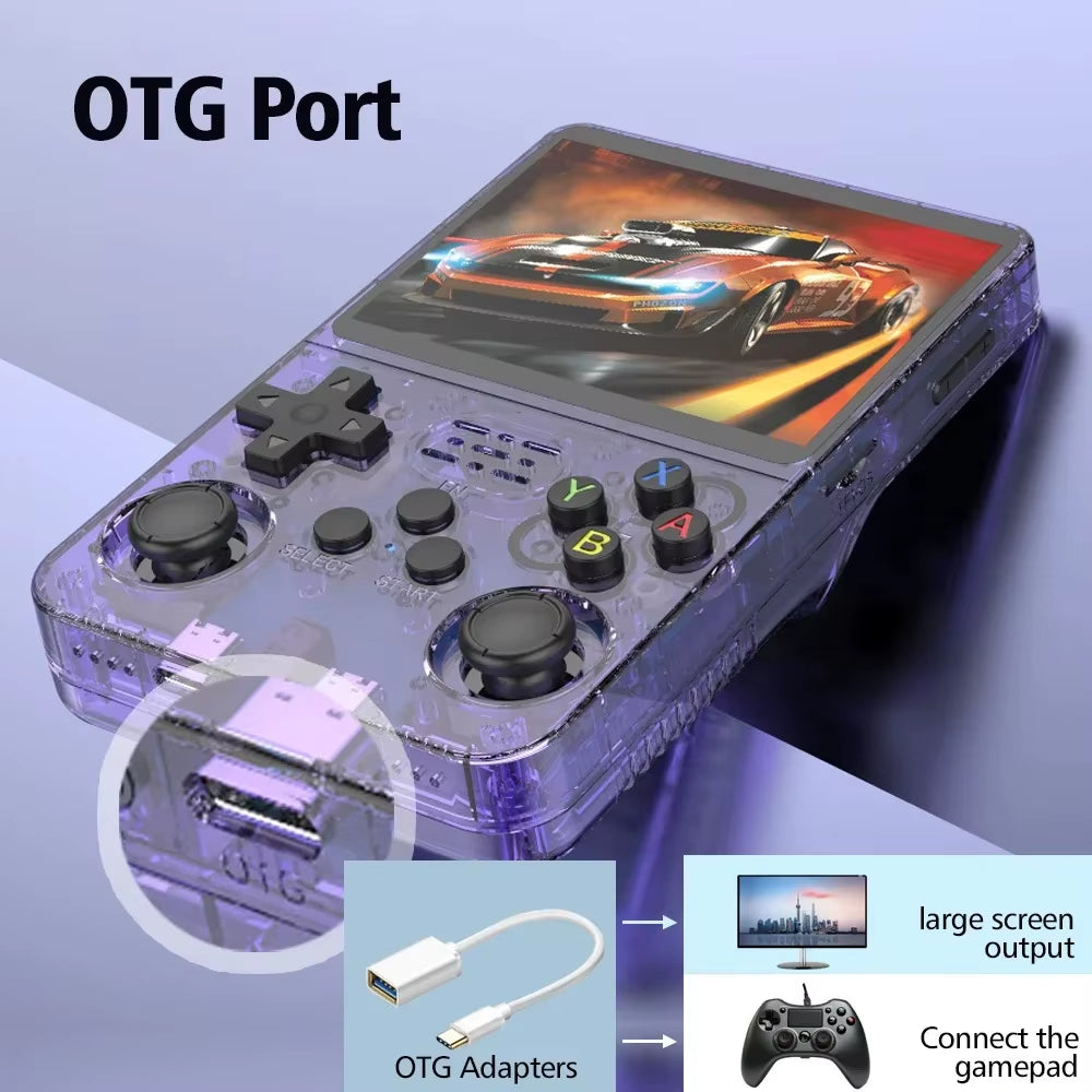 R36S Retro Handheld Video Game Console Linux System 3.5 Inch IPS Screen Portable Pocket Video Game Player