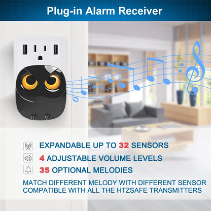 Wireless Driveway Security Alarm Waterproof PIR Motion Detector Garage Welcome Burglar Alarm Secure System Patrol
