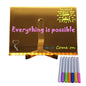LED Note Board Light up Dry Erase Board LED Letter Message Board with 7 Colorful Pens with Light Acrylic Drawing Board Kids Gift
