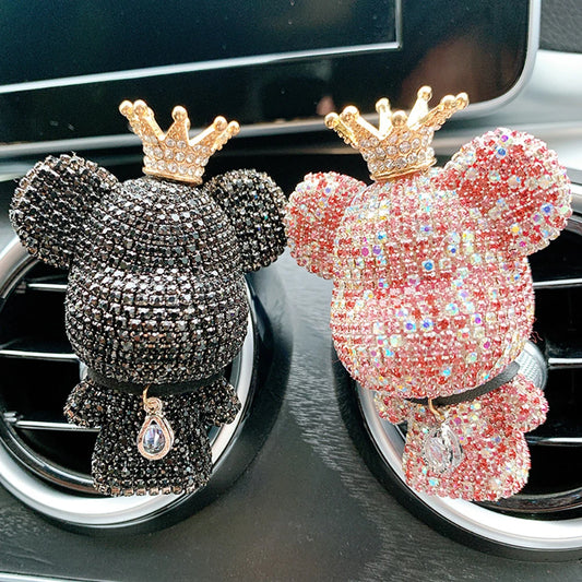 High-Quality Creative Personality Cute Bear Car Air Outlet Aromatherapy Lasting Light Fragrance Car Interior Conditioning Air