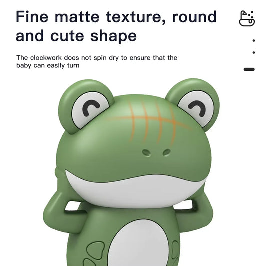 Baby Shower Clockwork Cute Animal Swimming Frog When Baby Bath in Bathroom Baby Water Toy Kids Clockwork Bath Toys Bathroom Toys