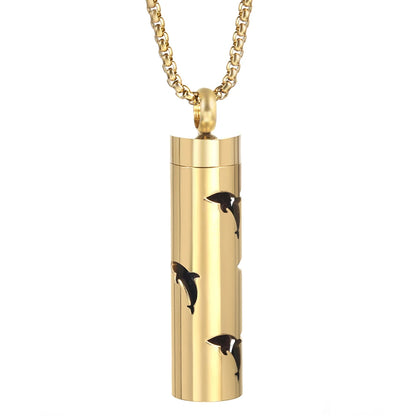 Golden Aromatherapy Necklace Diffuser Pendant Stainless Steel Locket Aroma Perfume Oils Essential Oil Diffuser Pendant Necklace