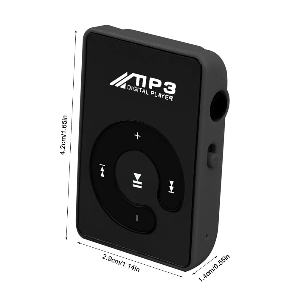 C Key Portable Mini Clip USB MP3 Player Walkman Music Media Player Support Micro SD TF Card Fashion Hifi MP3 for Outdoor Sports