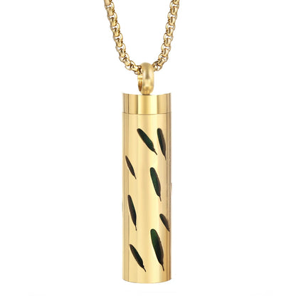 Golden Aromatherapy Necklace Diffuser Pendant Stainless Steel Locket Aroma Perfume Oils Essential Oil Diffuser Pendant Necklace