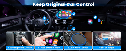 Wireless CarPlay & Android Auto Adapter – Plug & Play Bluetooth Car Dongle