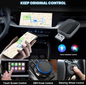 Wireless CarPlay & Android Auto Adapter – Plug & Play Bluetooth Car Dongle