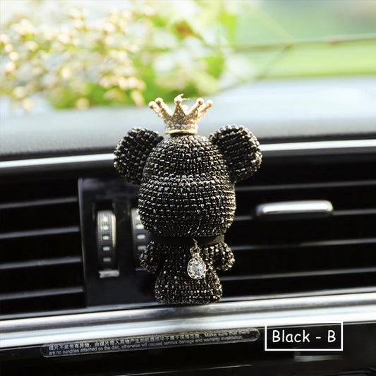 High-Quality Creative Personality Cute Bear Car Air Outlet Aromatherapy Lasting Light Fragrance Car Interior Conditioning Air