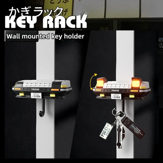 AE86 Car Headlight Key Holder Decor Creative Senior Key Hanger Wall-Mounted Home Key Hooks Room Wall Decoration Enthusiasts Gift