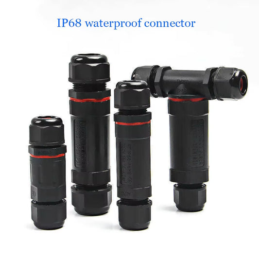 IP68 Waterproof Electrical Connector Type Wire and Cable Quick Connector 2/3/4/5PIN Outdoor LED Lighting Sealed Connector 1PCS