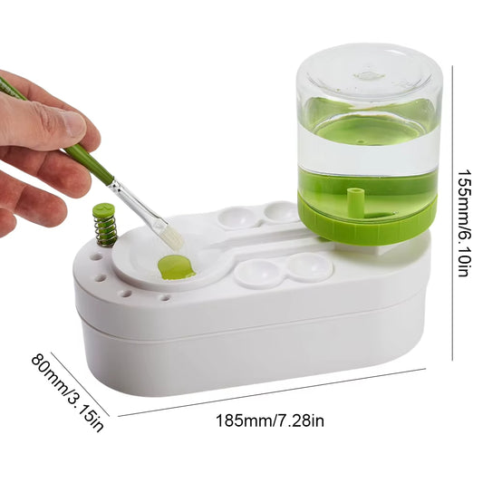 Paint Brush Washer with Drain Button Paint Brush Clean Device Automatic Water Circulation for Acrylic Water Based Painting Brush
