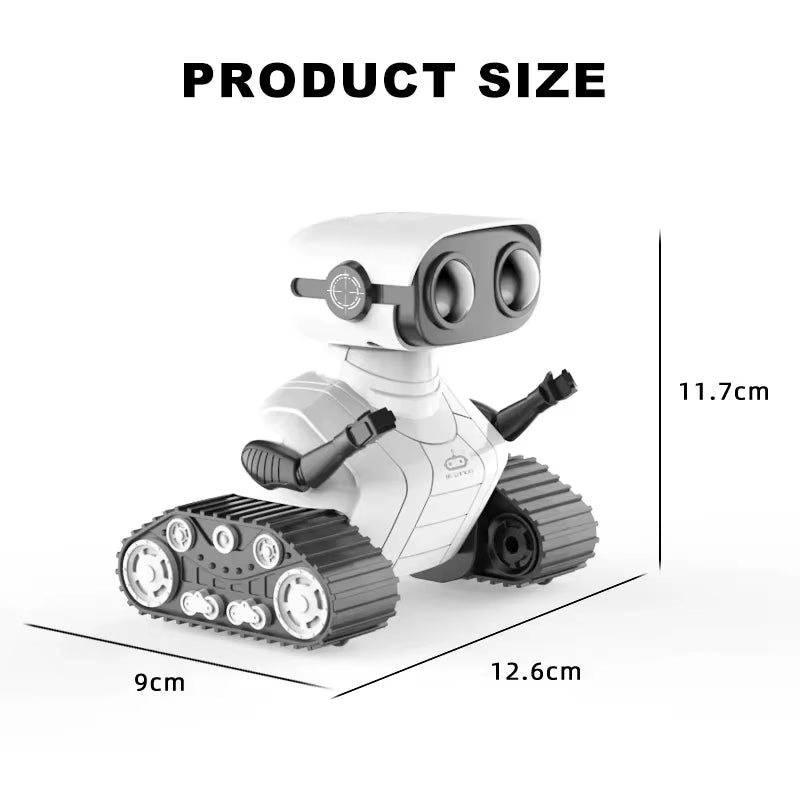 2.4G Rc Robot Toy Children Rechargeable RC Robot Boy Girl Toys with Music and LED Eyes Children'S Christmas Gifts